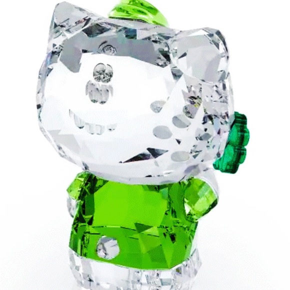 NIB Authentic Swarovski Hello Kitty Lucky Charm Clover Crystal Figurine #5004741 - Picture 4 of 8